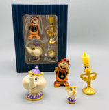 Coffret Figurines la Belle et la Bête 4 pièces