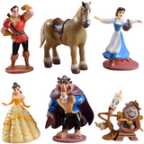 Ensemble Figurines la Belle et la Bête 6 pièces