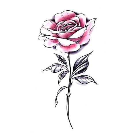 Tatouage Temporaire Rose Rose