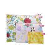 Lot de 3 pochettes la Belle et la Bête