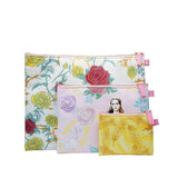 Lot de 3 pochettes la Belle et la Bête