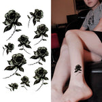 Tatouage Temporaire Rose Noire