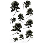 Tatouage Temporaire Rose Noire